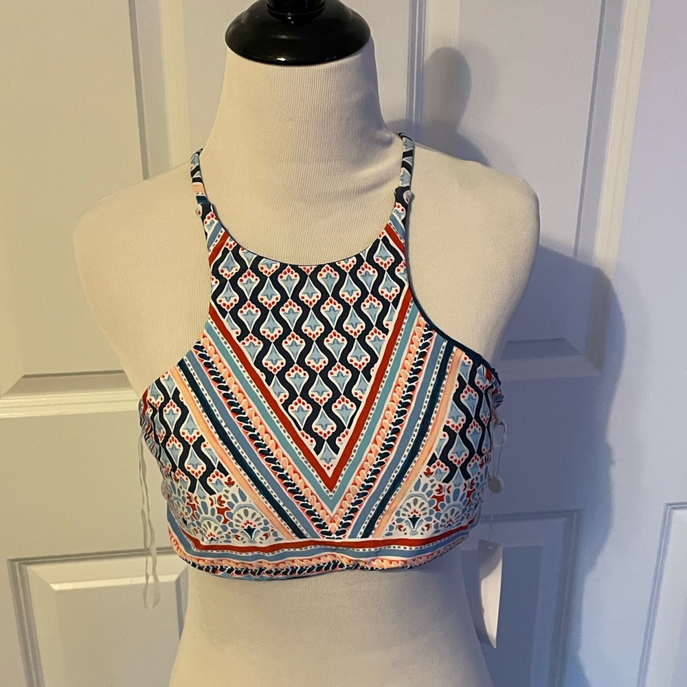 NWT Lucky Brand halter bikini top